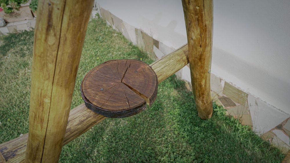 Balansoar rustic din lemn