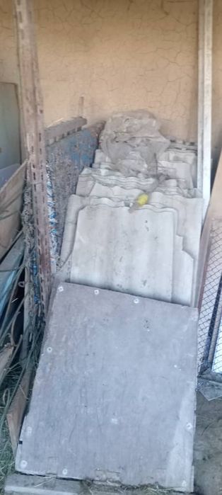 Шифер б/у и стропилы