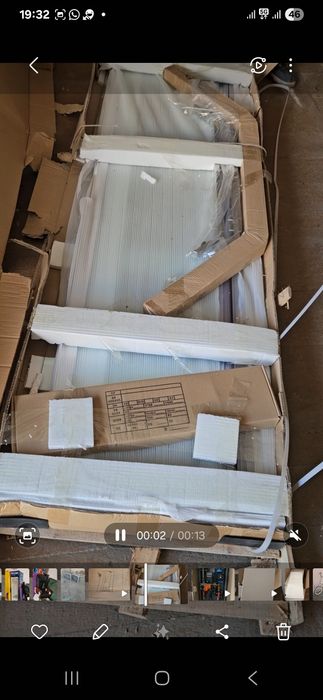 Душевая кабинка(перегородка) 90×90×180