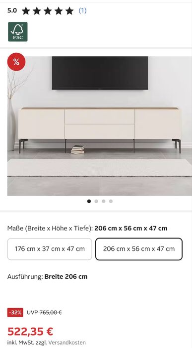 Set living cu fronturi din MDF vopsit