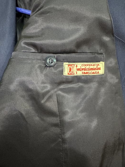 Uniforma militara RSR ofiter , bleumarin, cu snur de parada