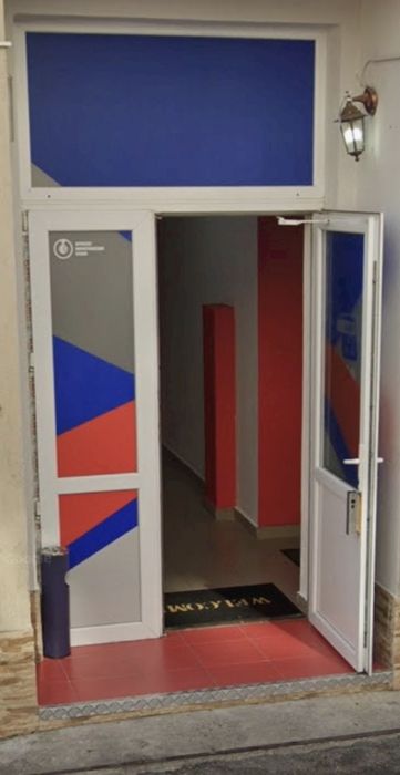 Ușă cu pui și luminator PVC cu geam termopan complet