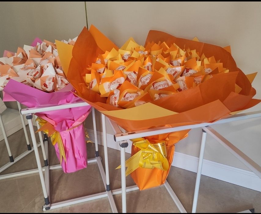 Сладкий букет из рафаелло