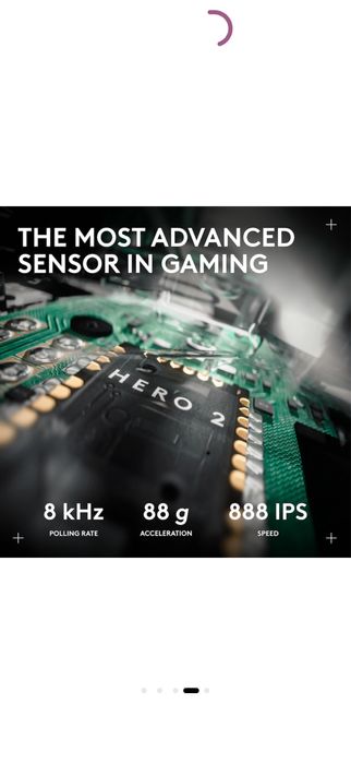 Logitech PRO X2 Superstrike, 44000 DPI, senzor Hero 2, Alb/Negru