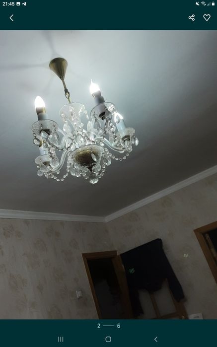 Продам 3 хрустальных люстры богема !