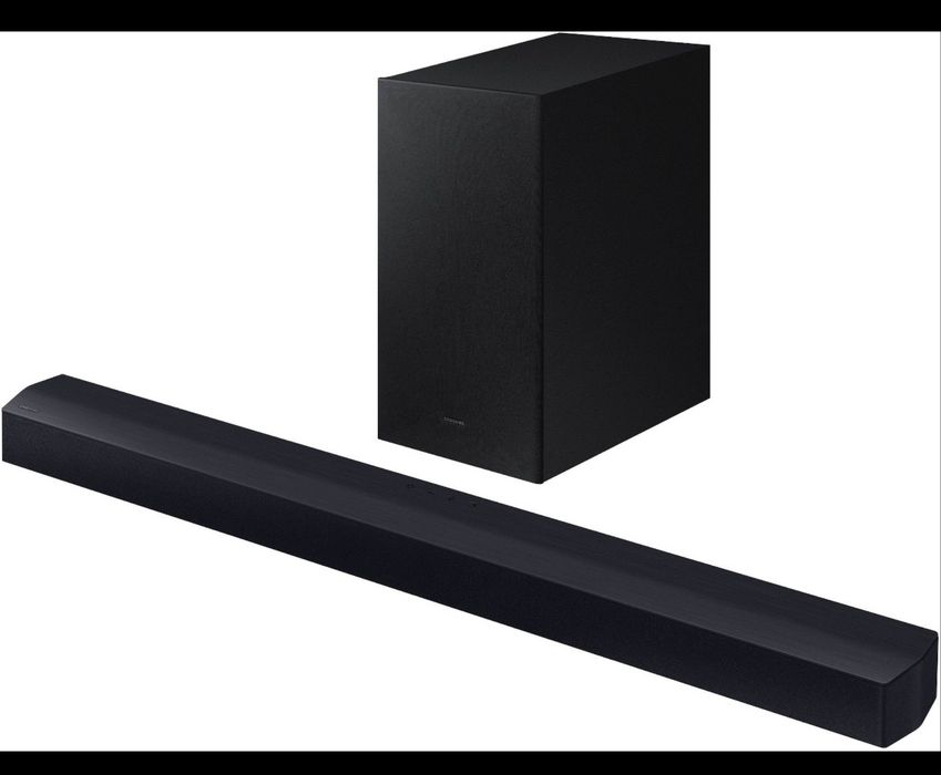 Samsung HW-C450 Soundbar 2.1 – 300W + безжичен субуфер  Продавам Samsung HW-C450, мощност 300W, 2.1 канална система