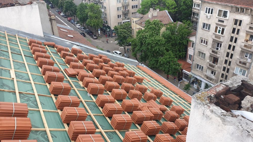 Ремонт на покриви    изграждане на покриви керемиди