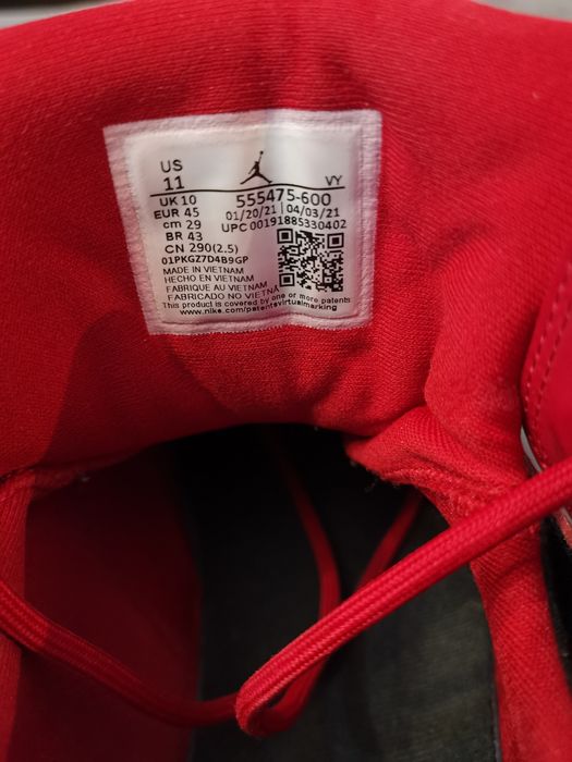 Маратонки Air Jordan Flight Club '91 'Gym Red'