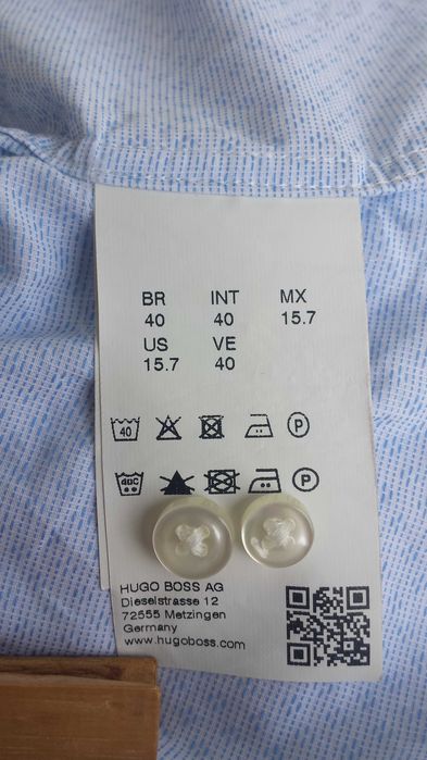 Мъжка риза Hugo Boss Slim Fit (M) като нова