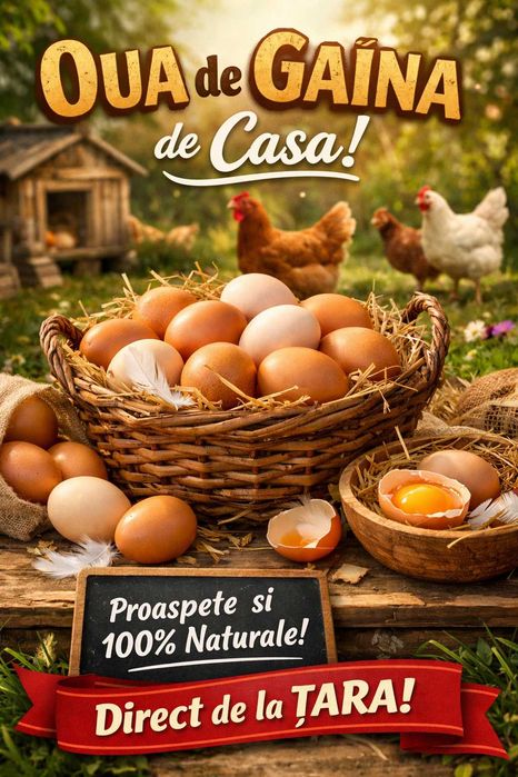 Oua de gaina de casa