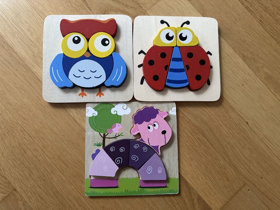 Lot 4 puzzle bebelusi 12 luni +