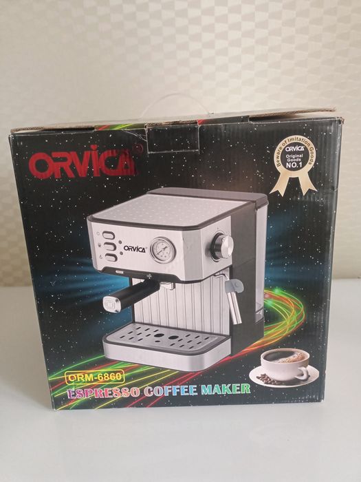 Кофемашина Orvica ORM-6860 черный-серый