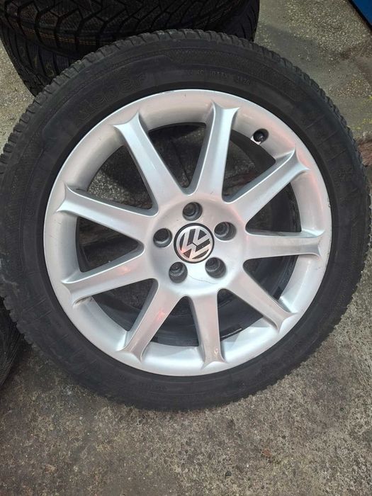 Set Jante aliaj originale VW/Audi R17 +anvelope iarna Kleber 235/45 R17 94H