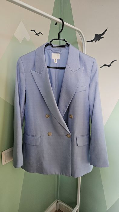 Сако H&M, небесносин