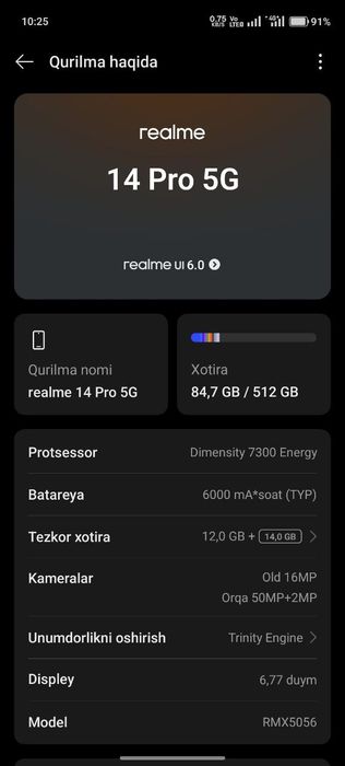 Realme 14 pro 5G