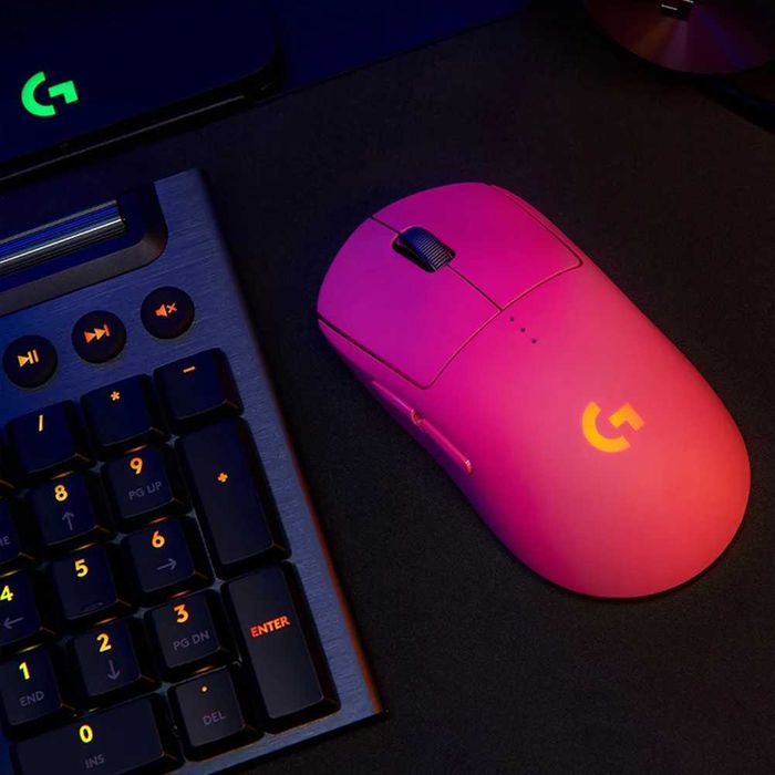 Игровая мышка Logitech G Pro X Superlight Розовый, Белый