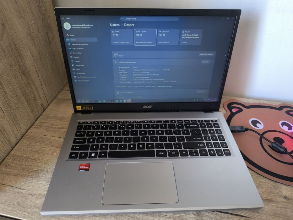 Laptop+căști+mouse pachet