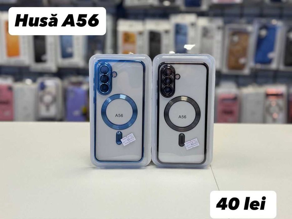 Husa TPU Luxury MagSafe , folie, cablu,incarcator Samsung A56