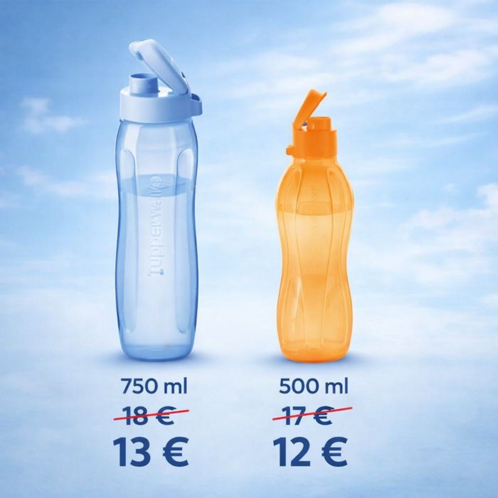 8€. бутилки Tupperware  330мл,детски и др