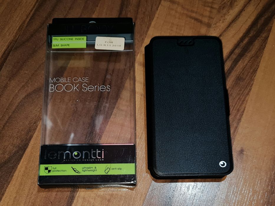 Husa flip magnetica originala Lemontti Magnetic Book Case LG K11 2018