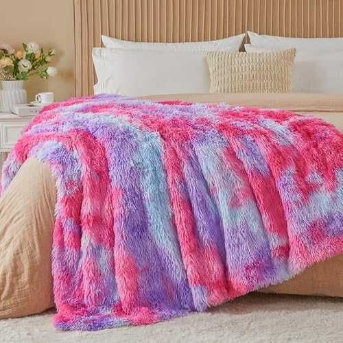 Пухкаво одеяло 150x200см Rainbow Pink Purple