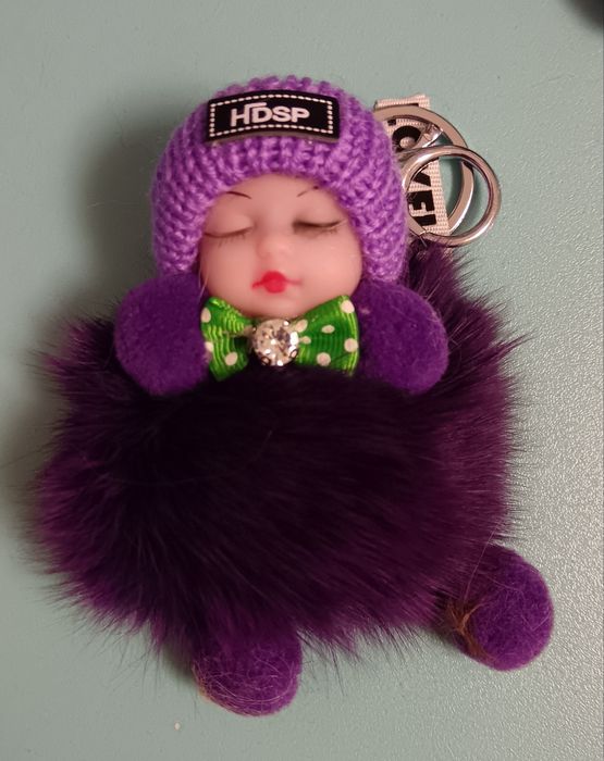 Брелки пушистые куколки