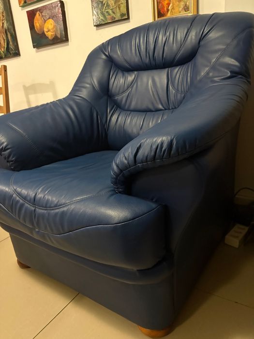 Vand fotoliu albastru extrem de confortabil