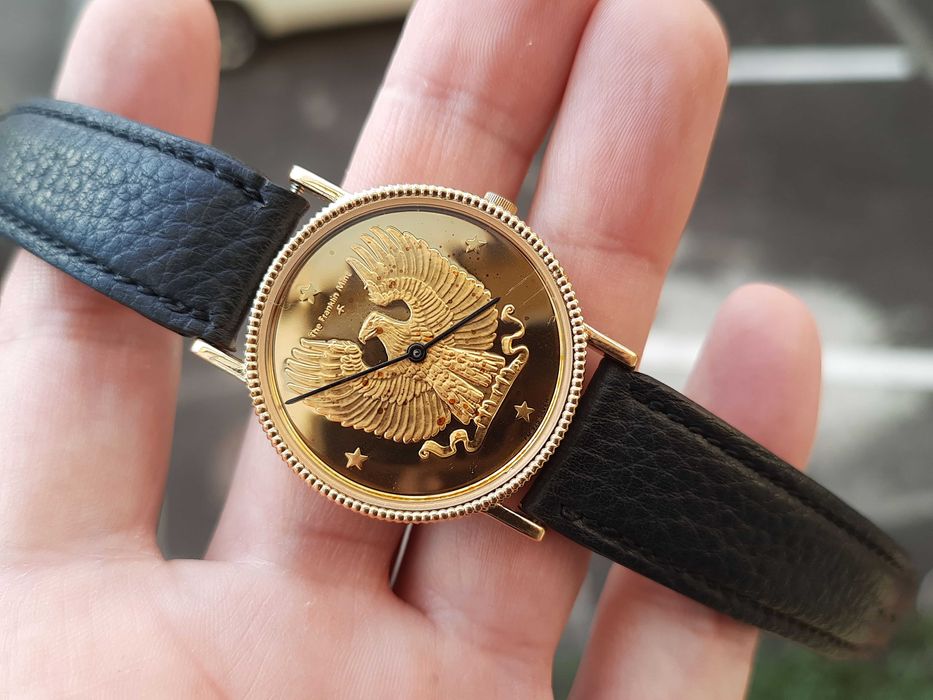 ceas The Franklin Mint Eagle Watch Silver 925 Dial