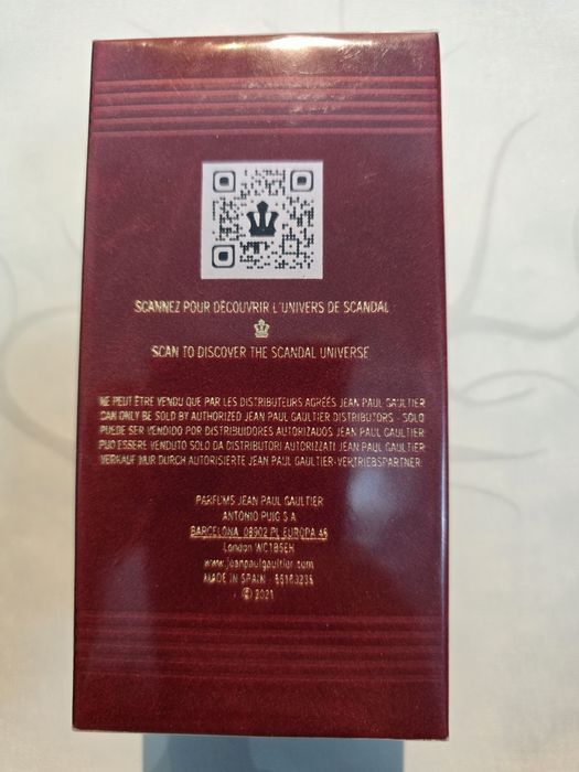 Jean Paul Gaultier - Scandal 100ml edt hor him