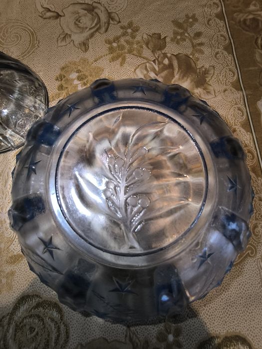 Стъклен сервиз от гравирано стъкло (Нов)