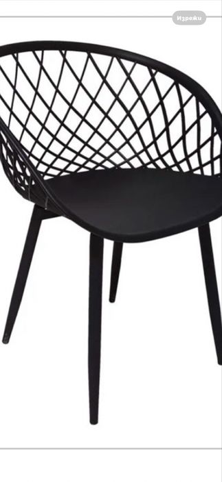 Черни модерни стола, Столове от Икея