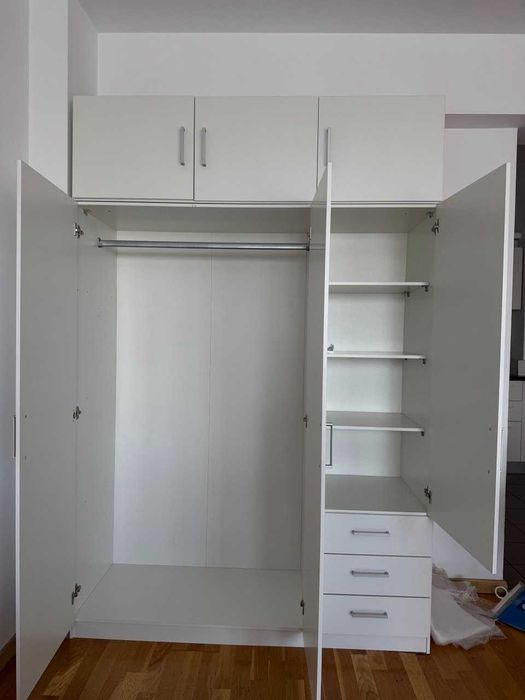 Dulap spatios JYSK FANDRUP (jos+sus), alb