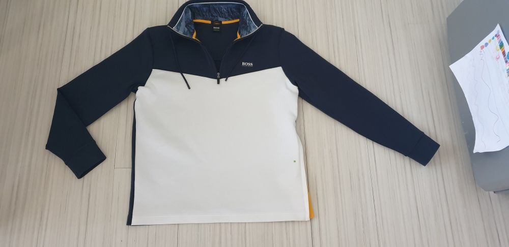 Hugo Boss Sweat 1 Half Zip  M НОВО!  ОРИГИНАЛ! Мъжко горнище с 3/4 Цип