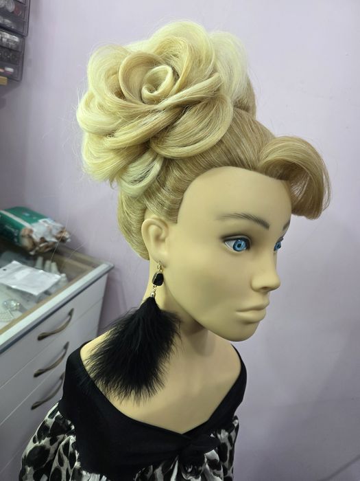 Дълги обеци с големи меки пера (пух)