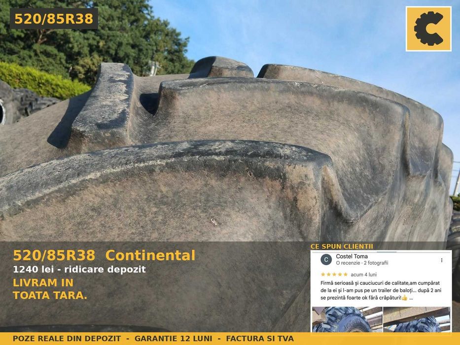 Cauciucuri 520/85R38 20.8R38 Continental Anvelope Tractor SH FACTURA