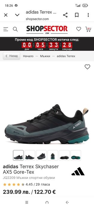 Маратонки Adidas Terrex Skychaser