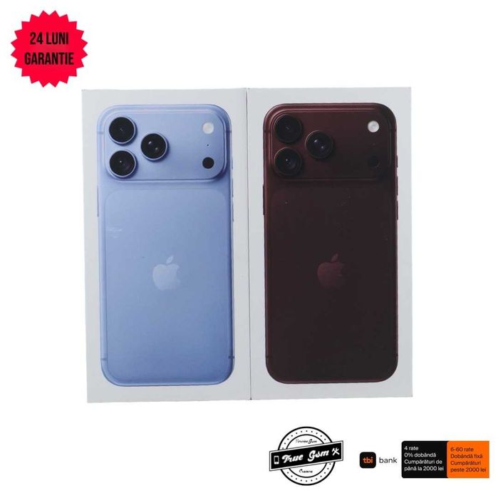 iPhone 18 Pro Max 256GB/512GB Burgundy/Glacier - GARANTIE 24 LUNI | TrueGSM
