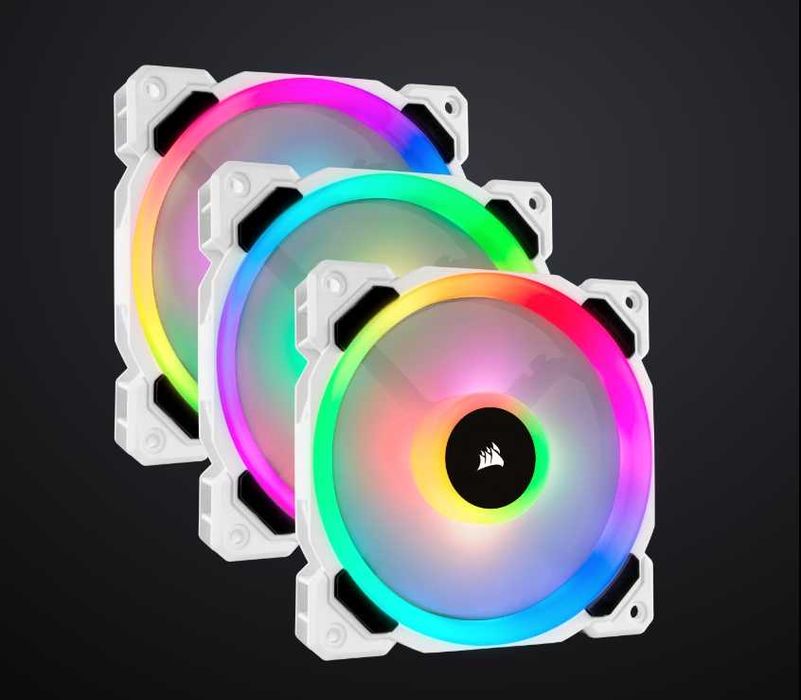 Ventilatoare Corsair LL120 white - triple pack