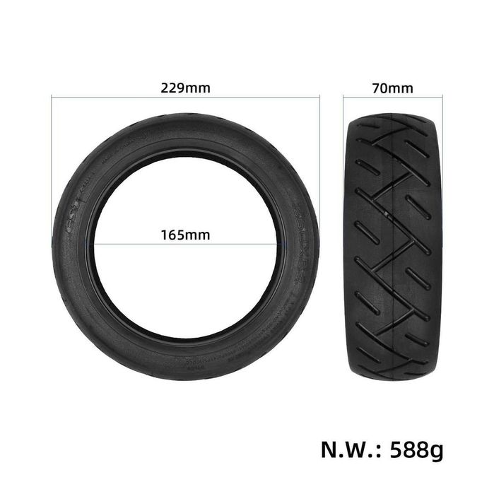 Anvelopă trotinetă Xiaomi 4 Ultra – 10 inch, tubeless, antiderapantă