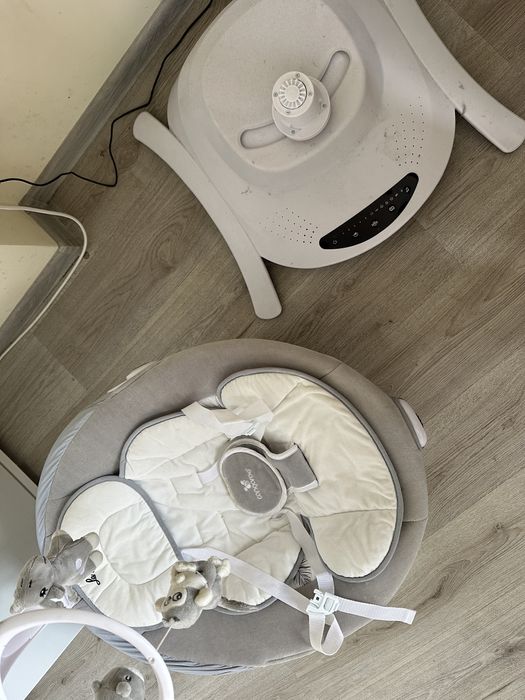 ТОП Оферта!! CANGAROO Електрическа люлка - шезлонг 2в1 LA SCALA МЕНТА