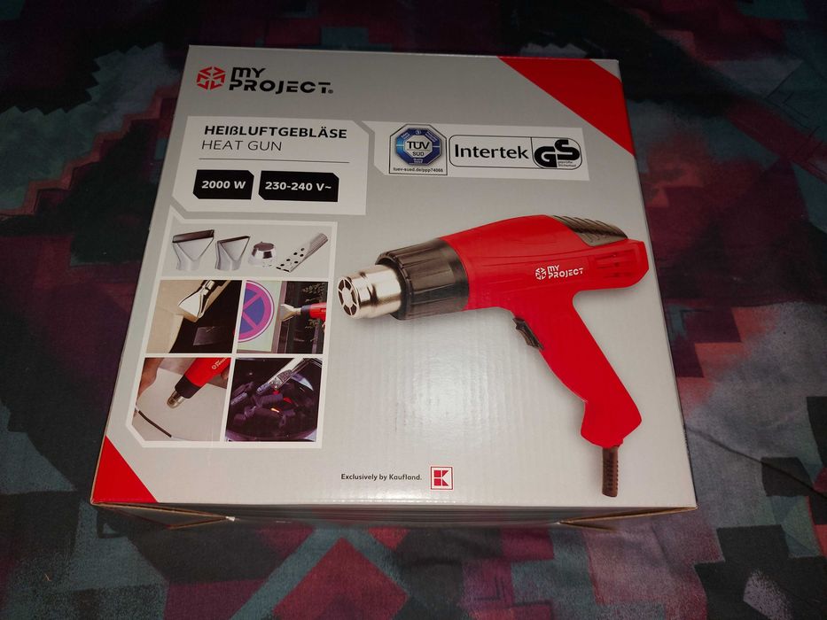 Pistol cu aer cald, MyProject, putere 2000W  (NOU)