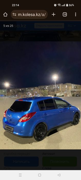 Автомашина Ниссан Тиида