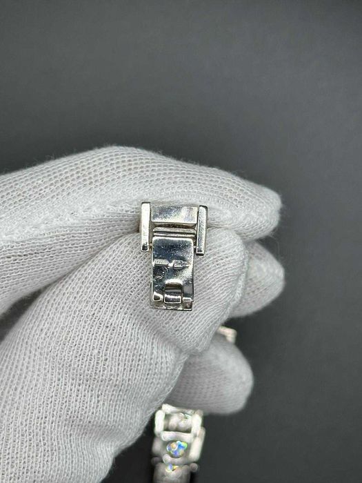 BRATARA AUR 14K + 16 Diamante x 0.35 = 5.60CT - 37.14g -Rusia -Vintage