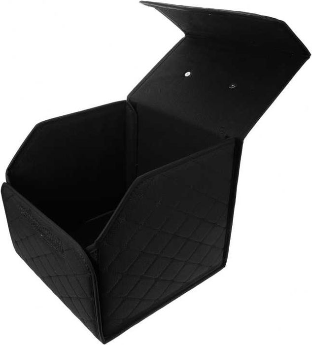 Черно с черно органайзер за багажник кутия за съхранение 40x30x30 см