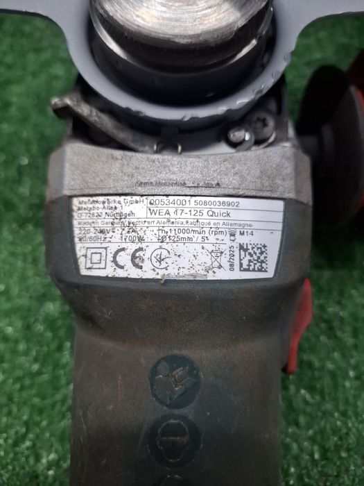Мощен шлайф на Metabo WEA 17-125 QUICK (2025 година)
