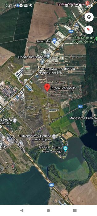 Teren Comercial / Logistic 397mp Gradinarilor Cernica  Pantelimon –A0 / DN3  Zona IS1a  Proprietar