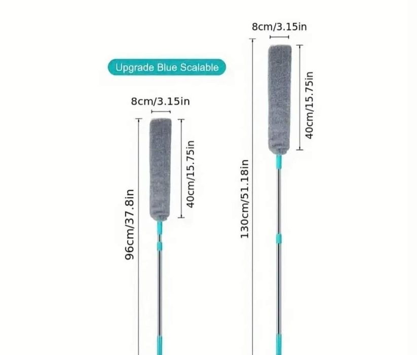 микрофибърна четка за прах с телескопична дръжка