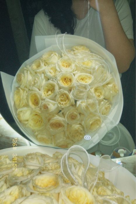 цветы белый 31штук