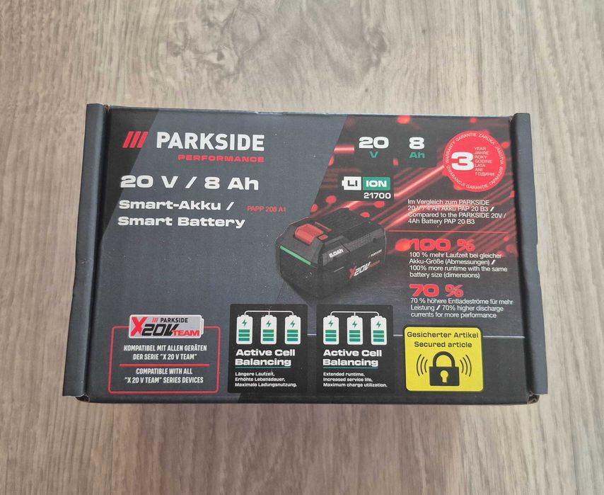 Acumulator Smart Parkside Performance 20V 8Ah PAPP 208 A1 - Nou (Garanție 5 Ani)