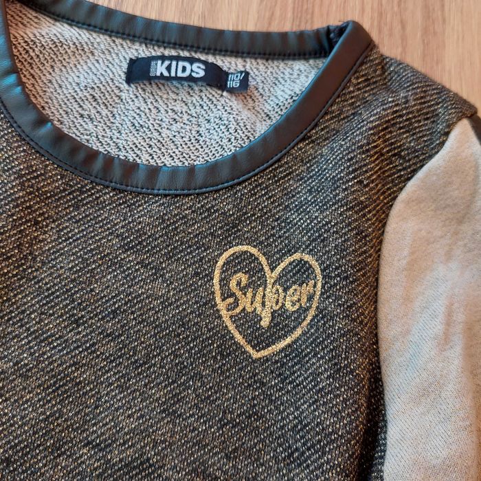 110/116 см. НОВА детска рокля с дълъг ръкав